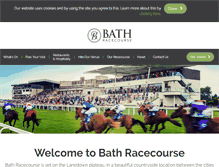 Tablet Screenshot of bath-racecourse.co.uk